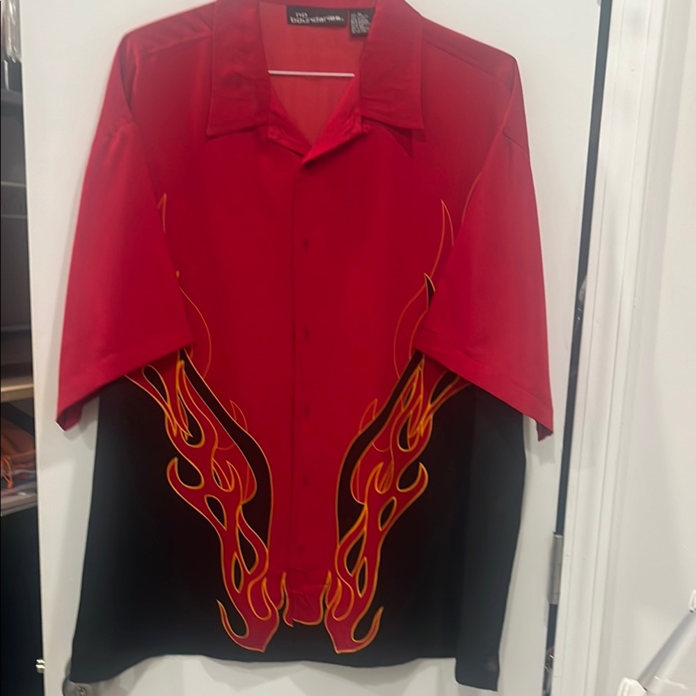 Men's Red Flame Shirt